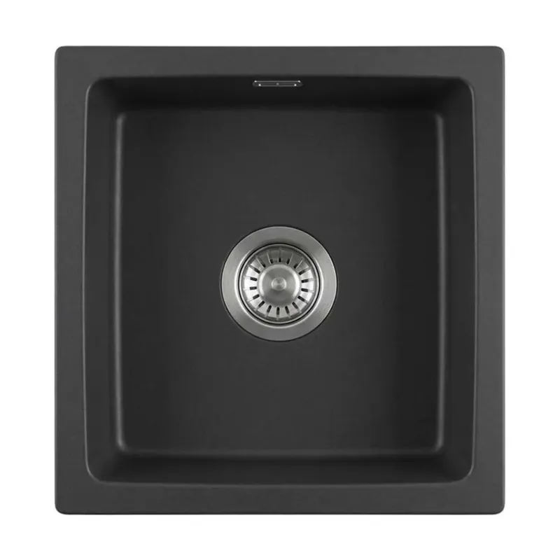 Gratis Retour Lavello ceramica 1 vasca Pipián 475x215 mm nero