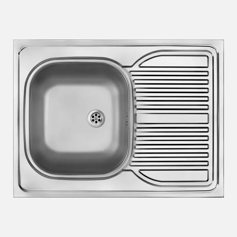 Hoge Kwaliteit Lavello appoggio 1 vasca gocciolatoio Guantánamo 600x160 mm acciaio inox