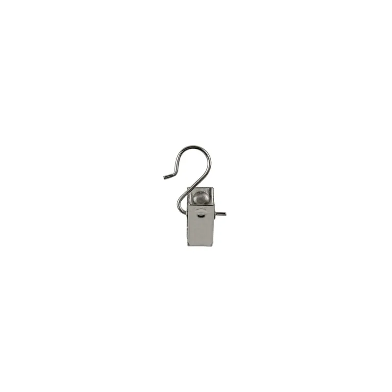 Aanbieding Pinze per tende con gancio in ferro cromato 8 pz