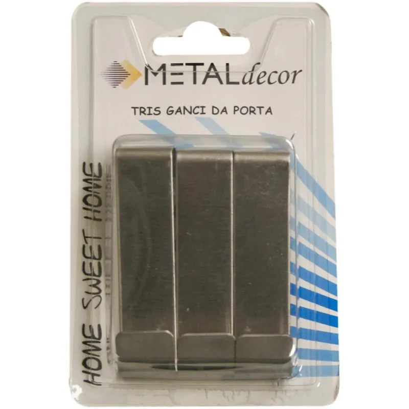 3 portabiti singoli da porta nickel satinato 85 x 20 mm Betrouwbaar