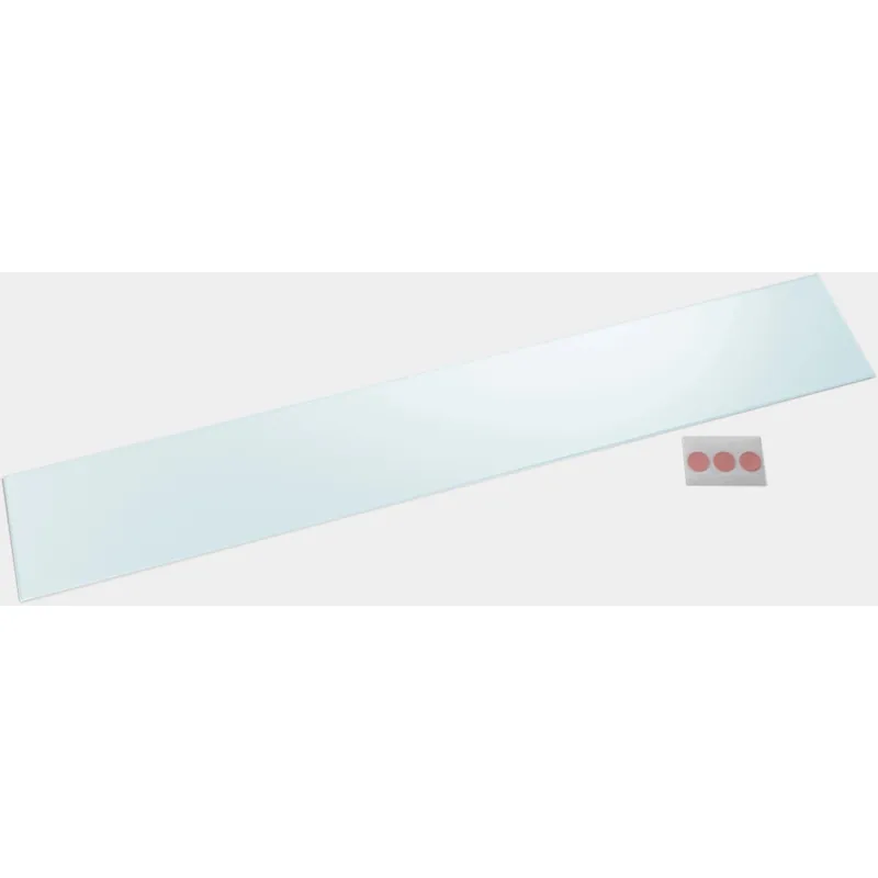 Battisedia con bollini adesivi per fissaggio 80x12 cm sp 2 mm trasparente Direct Verzonden