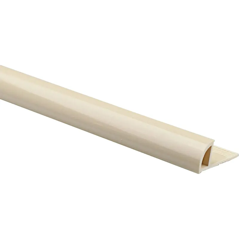 Voordeelprijs Profilo terminale a quarto di tondo in PVC brillante Jasmin 8 mm x 2,5 m