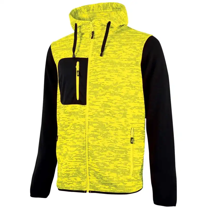 Aanbieding Felpa da lavoro Rainbow giallo nero tg. XL