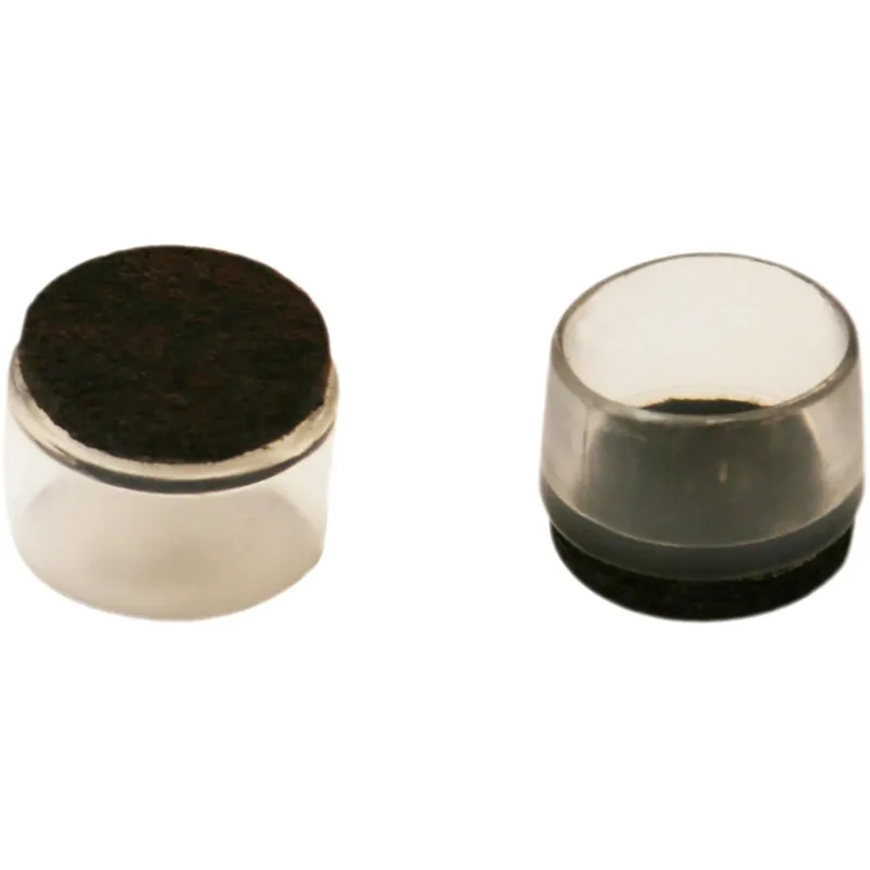 4 calzanti in pvc con feltro Ø 22 mm trasparente Exclusieve Aanbieding