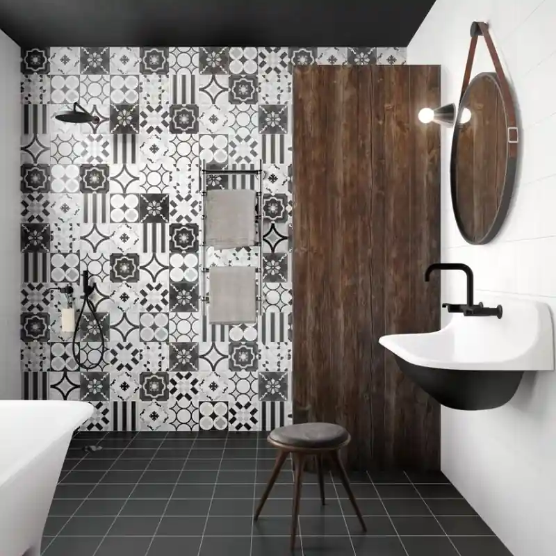 PATCHWORK B&W MIX 20X20 Shop Nu
