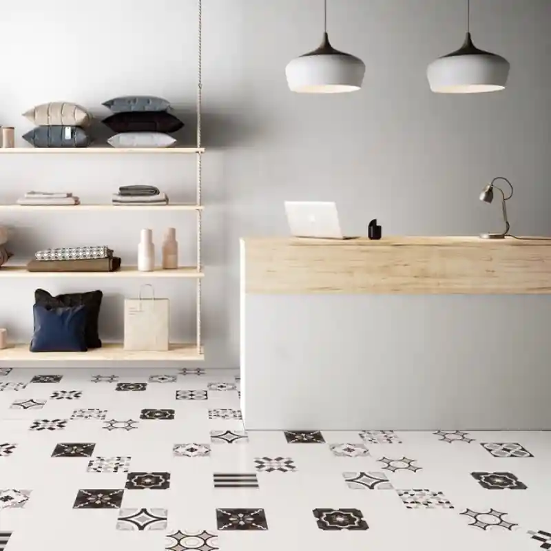Beperkte Voorraad PATCHWORK B&W WHITE 20X20