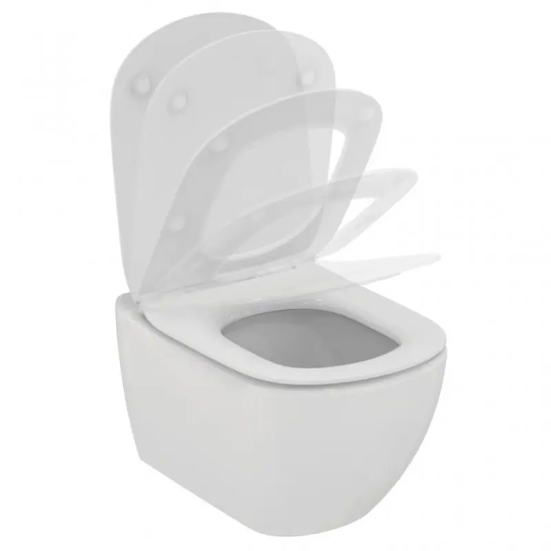 Nieuw TESI VASO SOSPESO C/SISTEMA AQUABLADE C/COPRIVASO SLIM SOFT CLOSE BIANCO LUCIDO