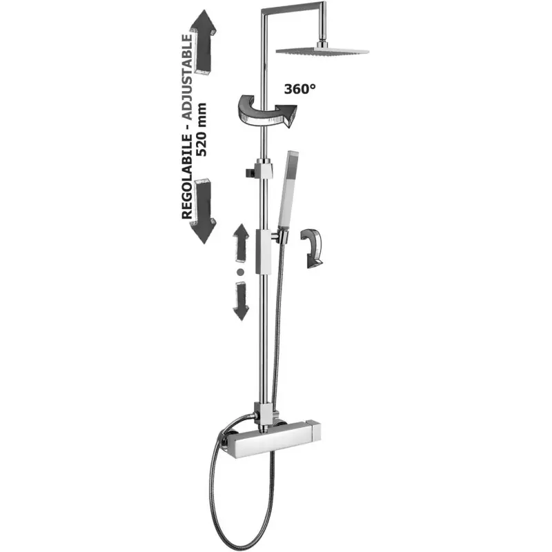 Uitverkoop COLONNA DOCCIA SYNCRO PLUS C/MISCELATORE MECCANICO