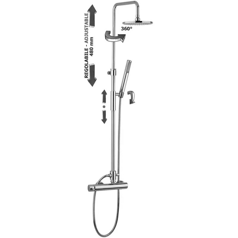 Betrouwbaar COLONNA DOCCIA MASTER PLUS C/MISCELATORE MECCANICO