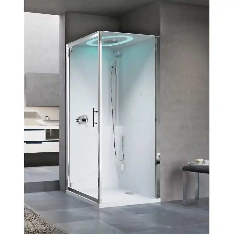 Gratis Retour EON GF90 CABINA MULTIFUNZIONE 1 ANTA BATTENTE+ 1 FISSO LATERALE