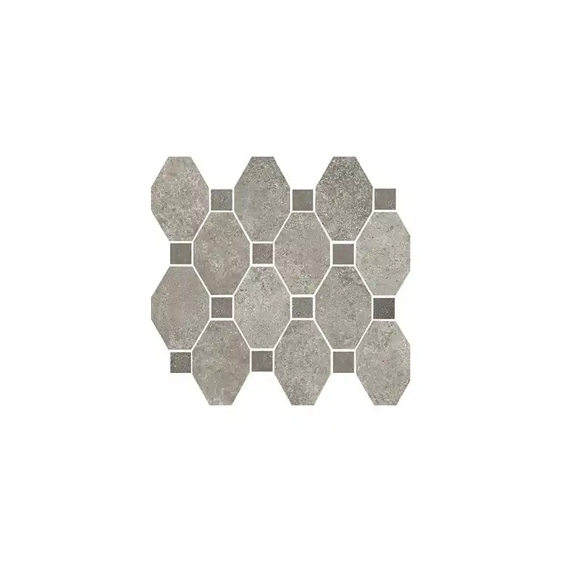 BOSTON MOSAICO OTTAGONA GREY SU RETE 30X34 Express Levering