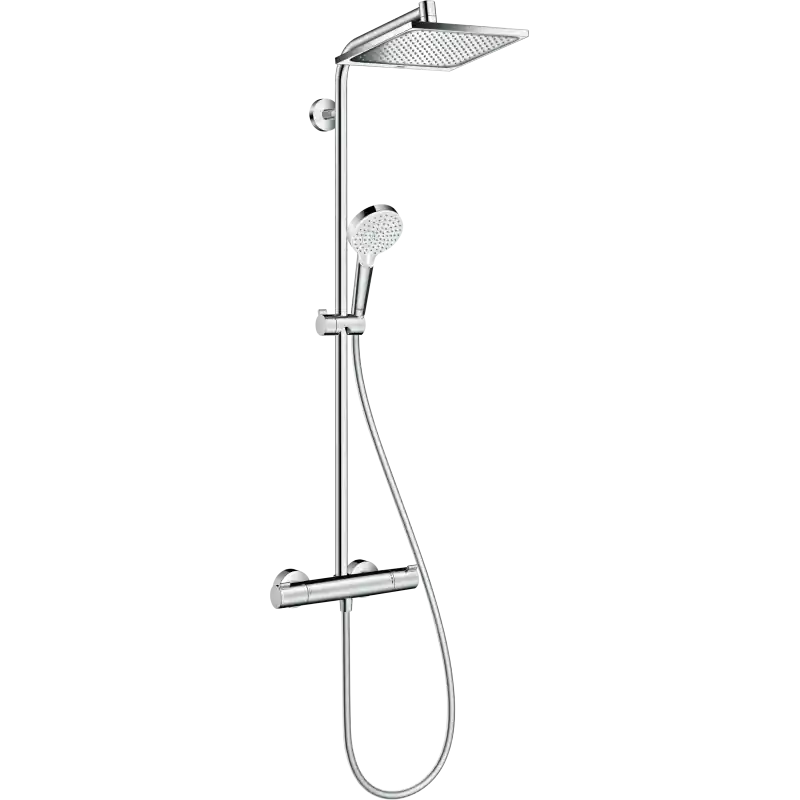 CROMETTA E SHOWERPIPE 240 1JET CON TERMOSTATICO CROMO Alleen Vandaag