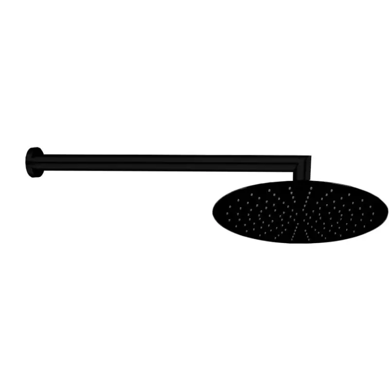 DIVINA NOIR SOFFIONE + BRACCIO DOCCIA DIAMETRO 25CM Speciale Aanbieding