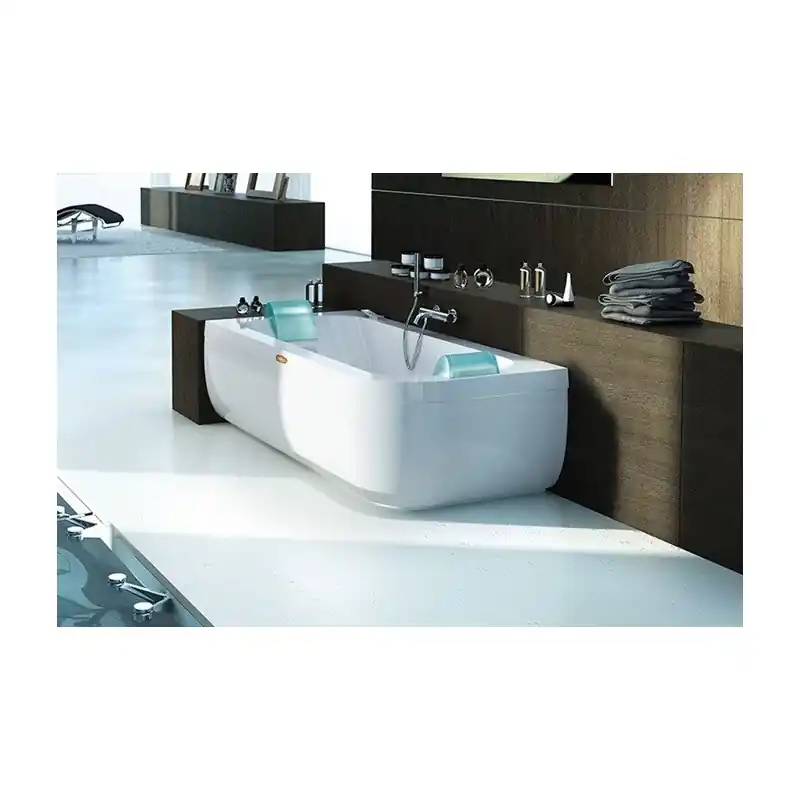 Koop Online AQUASOUL DOUBLE VASCA IDROMASSAGGIO 190X90X57 H BIANCO LUCIDO