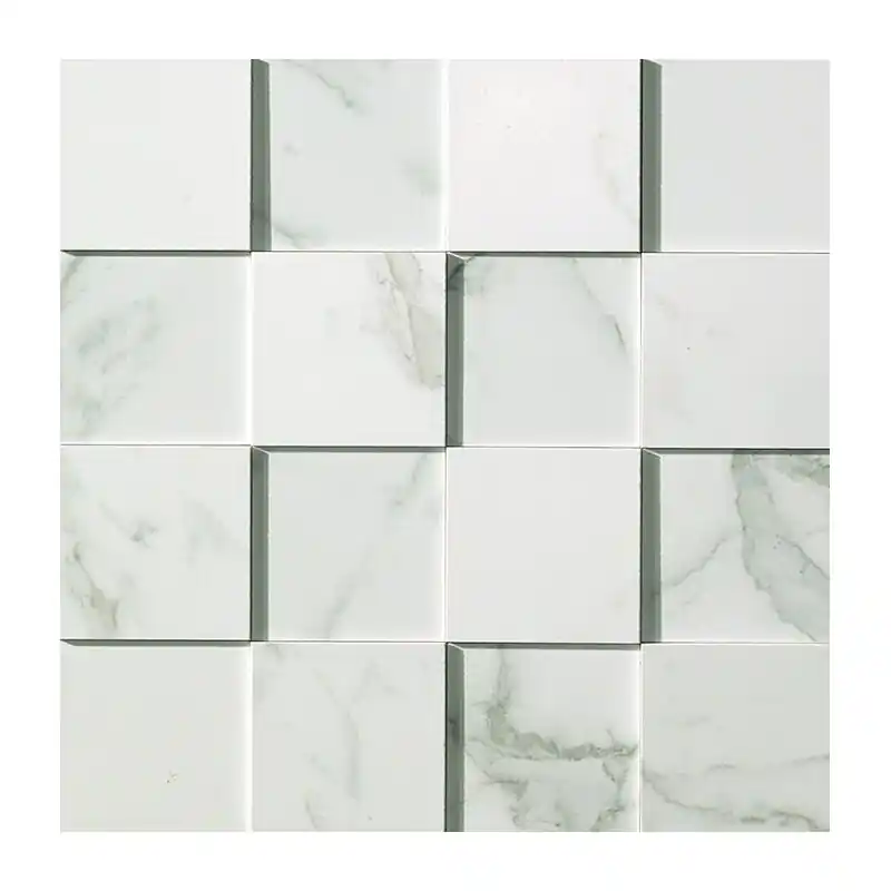 MARVEL CALACATTA EXTRA MOSAICO 3D 30X30 Koopje
