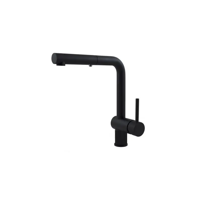 Dagaanbieding LIGHT MISCELATORE LAVELLO C/DOCCIA ESTRAIBILE NERO OPACO