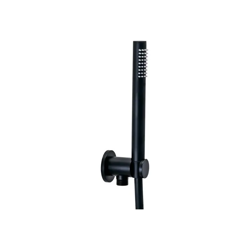 SET DOCCIA INCASSO TONDO NERO OPACO Koopje