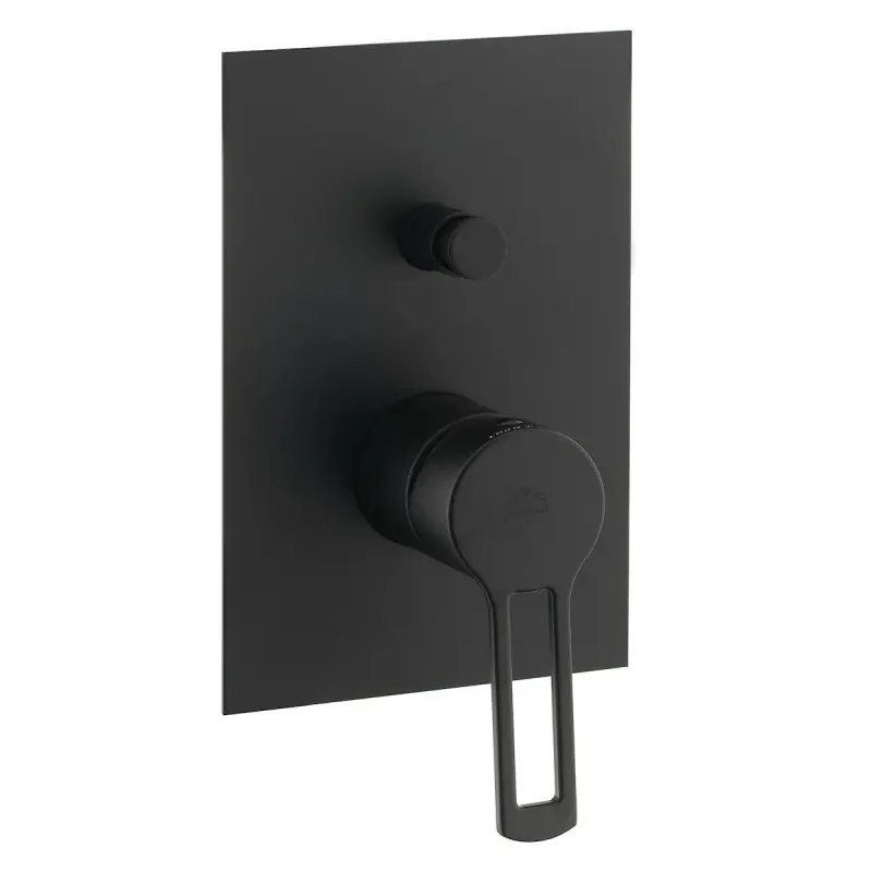 Direct Beschikbaar RINGO MISCELATORE INCASSO DOCCIA C/DEVIATORE 2 VIE NERO OPACO