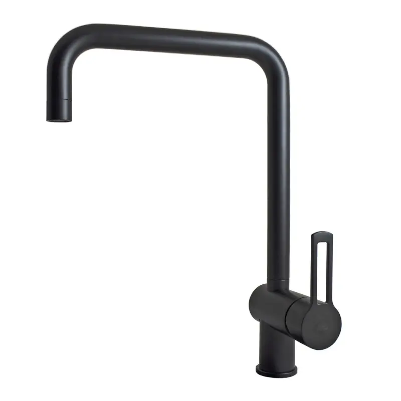 Express Levering RINGO MISCELATORE LAVELLO CON CANNA ORIENTABILE QUADRATO NERO OPACO