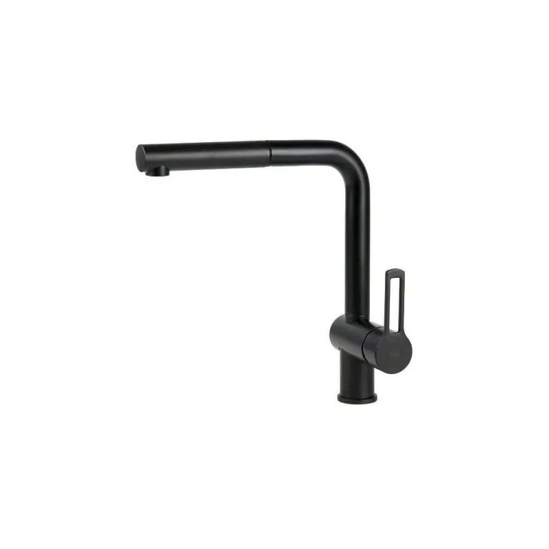 Shop Nu RINGO MISCELATORE LAVELLO C/DOCCIA ESTRAIBILE MONOGETTO NERO OPACO