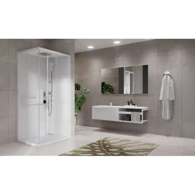 GLAX 2.0 2A 90X90 CABINA MULTIFUNZIONE APERTURA 2 ANTE SCORREVOLI Voordeelprijs