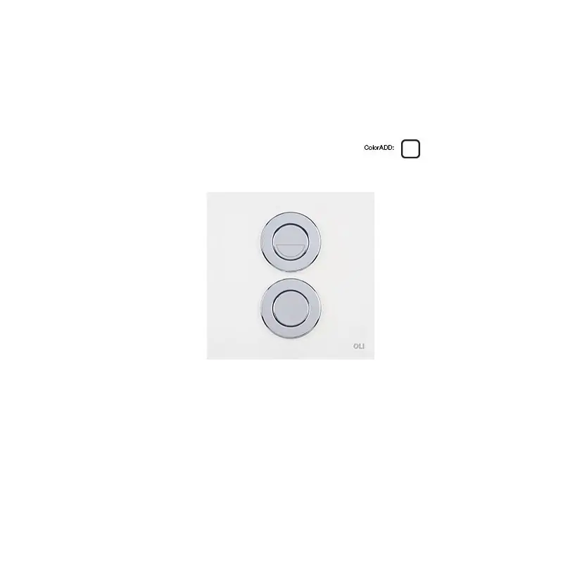 SM15 PLACCA AD AZIONAMENTO PNEUMATICO IN VETRO BIANCO Hoge Kwaliteit