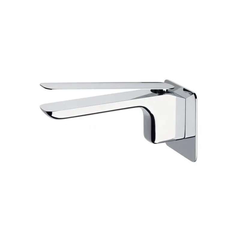 K2 MISCELATORE LAVABO A PARETE COMPLETO DI SCARICO AUTOMATICO Uitverkoop
