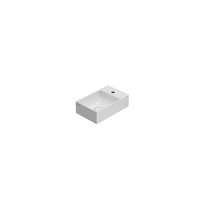 Populair T-EDGE LAVABO 40X25 SOSPESO BIANCO LUCIDO