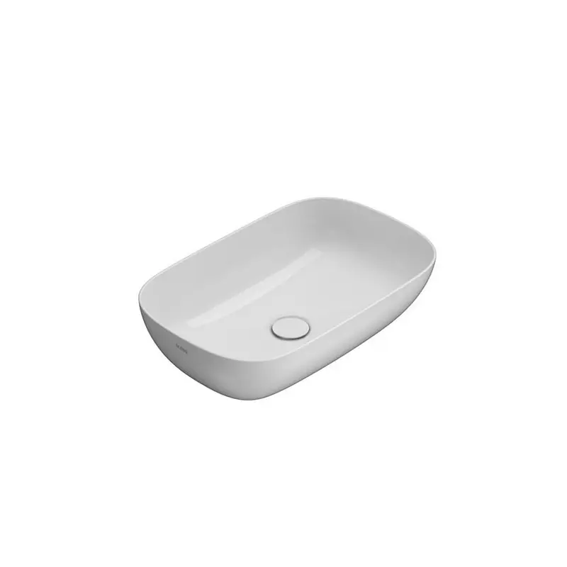 T-EDGE LAVABO 60X38 DA APPOGGIO BIANCO LUCIDO Tijdelijk Beschikbaar