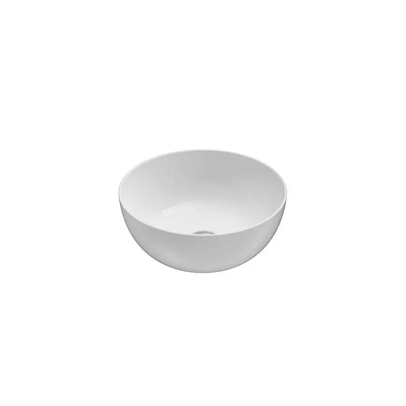 Beperkt Aanbod T-EDGE LAVABO TONDO Ø37 DA APPOGGIO BIANCO LUCIDO