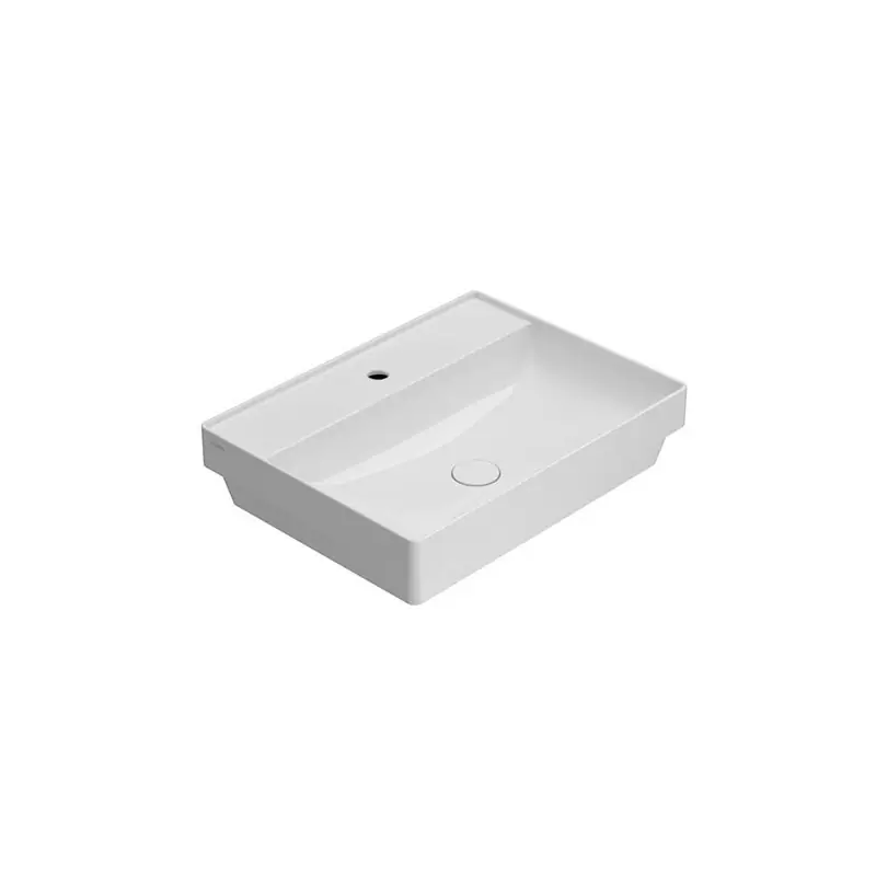 T-EDGE LAVABO 61X46 DA INCASSO BIANCO LUCIDO Populair