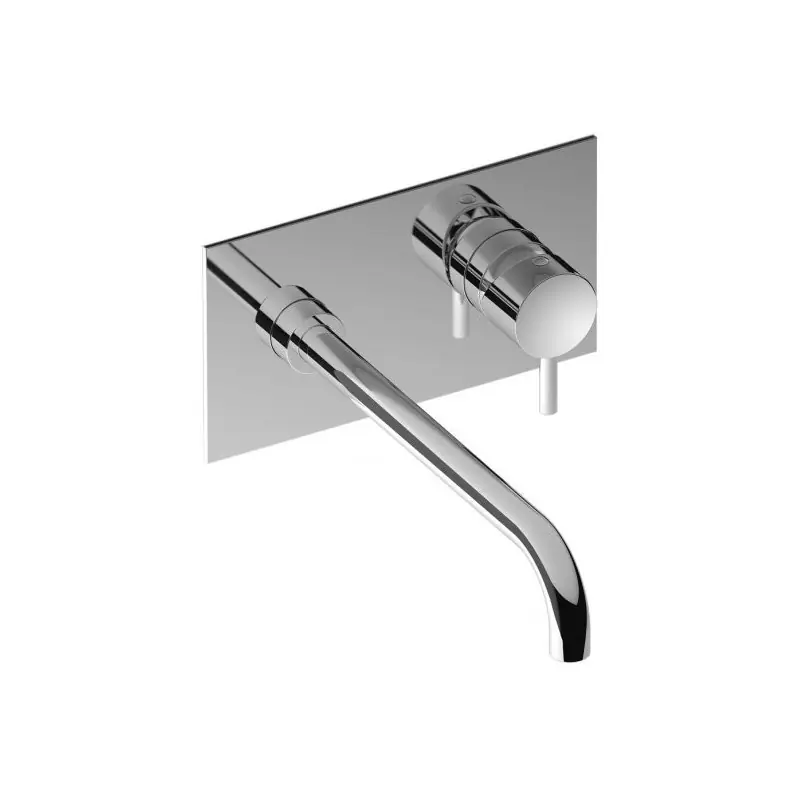Koop Online MILANO TORINO MISCELATORE LAVABO A PARETE COMPLETO DI SCARICO CM 24.6