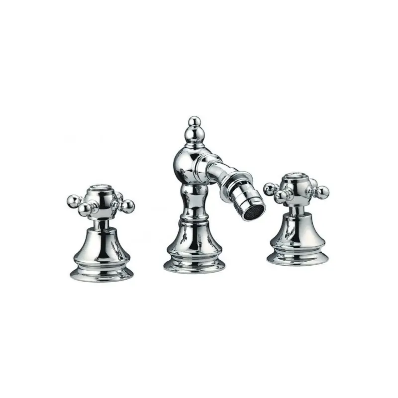 HERMES MISCELATORE BIDET TRE FORI CON BOCCA SNODABILE COMPLETO DI SCARICO AUTOMATICO Actieprijs