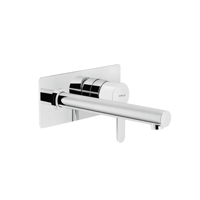 ABC MISCELATORE LAVABO A PARETE BOCCA LUNGA 20 CM CON PLACCA Superprijs