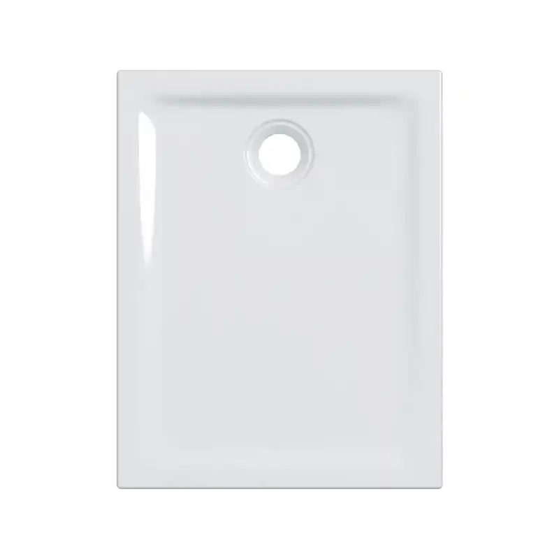 Veilige Betaling 45 PIATTO DOCCIA RETTANGOLARE/QUADRATO IN CERAMICA BIANCA CON ANTISCIVOLO