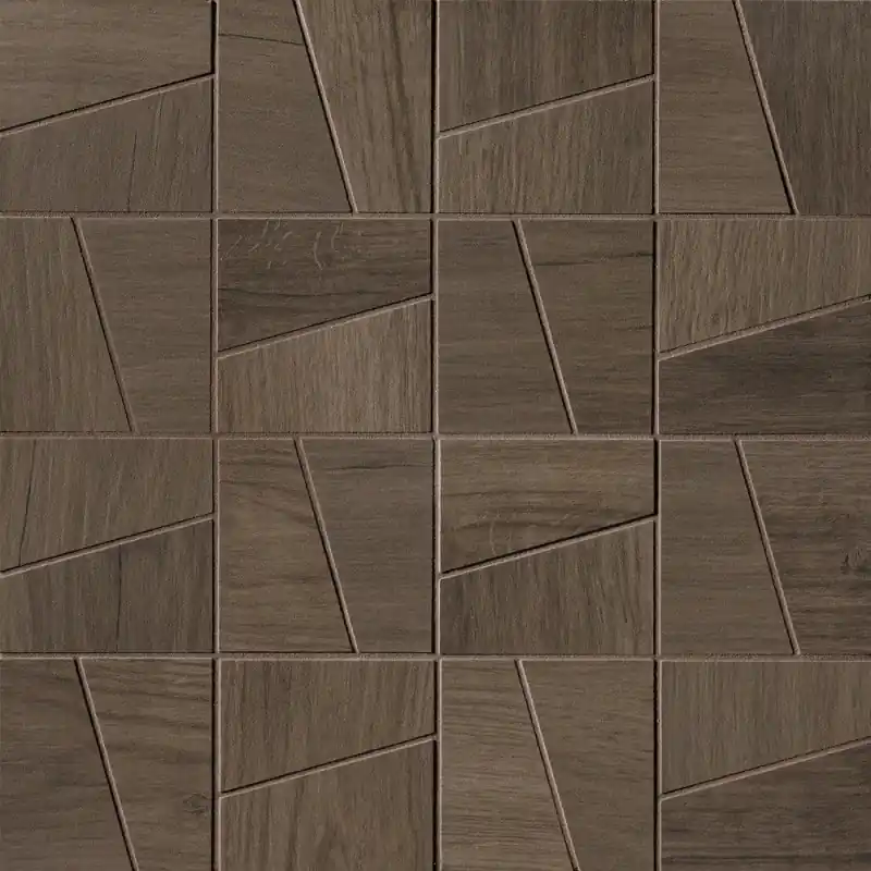 FAPNEST BROWN SLASH MOSAICO MATT 30X30 Uitverkoop