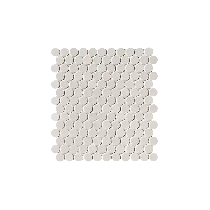 MILANO&FLOOR BIANCO ROUND MOSAICO MATT 29,5X32,5 Express Levering