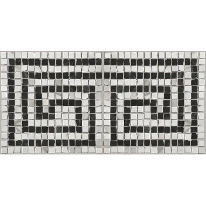 Lage Kosten ROMA GRECA STATUARIO GRAFITE MOSAICO MATT 20X40