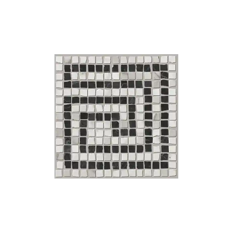 Merkproduct ROMA ANG. GRECA STATUARIO GRAFITE MOSAICO MATT 20X20