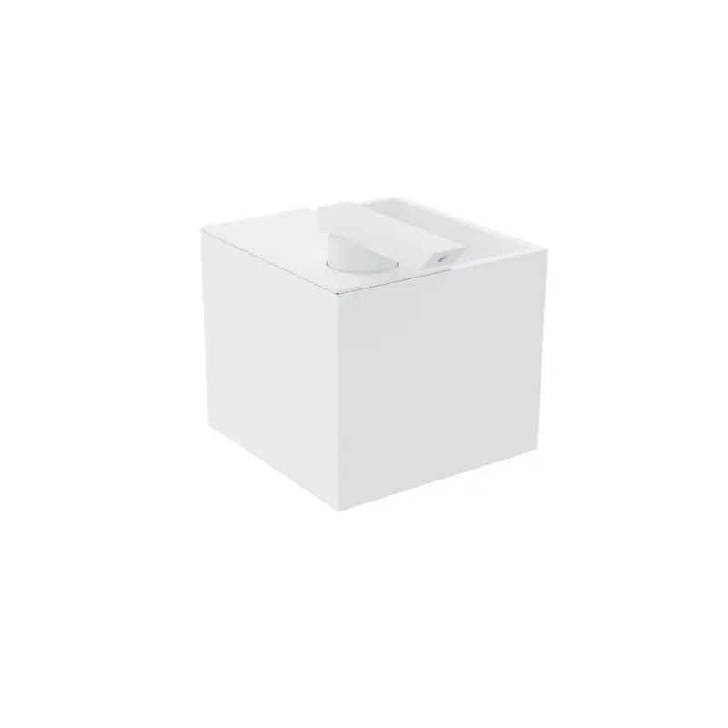 THE GRID DISPENSER + PORTASPAZZOLINI DA APPOGGIO BIANCO SATINATO 385ml Laatste Kans