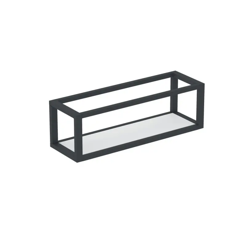 Seizoensaanbieding THE GRID PORTA SALVIETTE CON MENSOLA/CESTINO NERO SATINATO 35cm