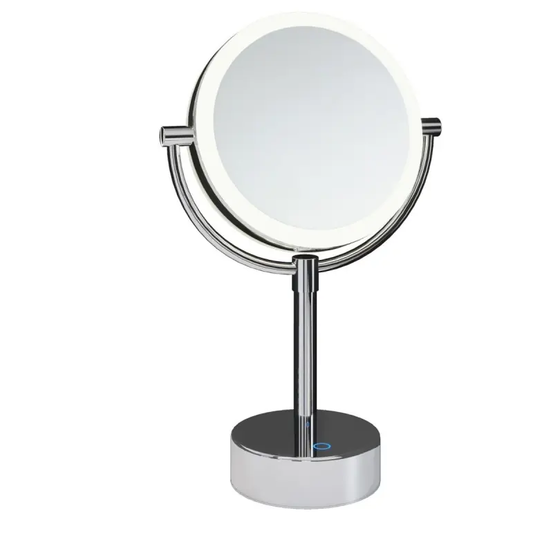 Gecertificeerd ESSENTIALS SPECCHIO INGRANDITORE D‘APPOGGIO CON LUCE LED REGOLABILE CROMO
