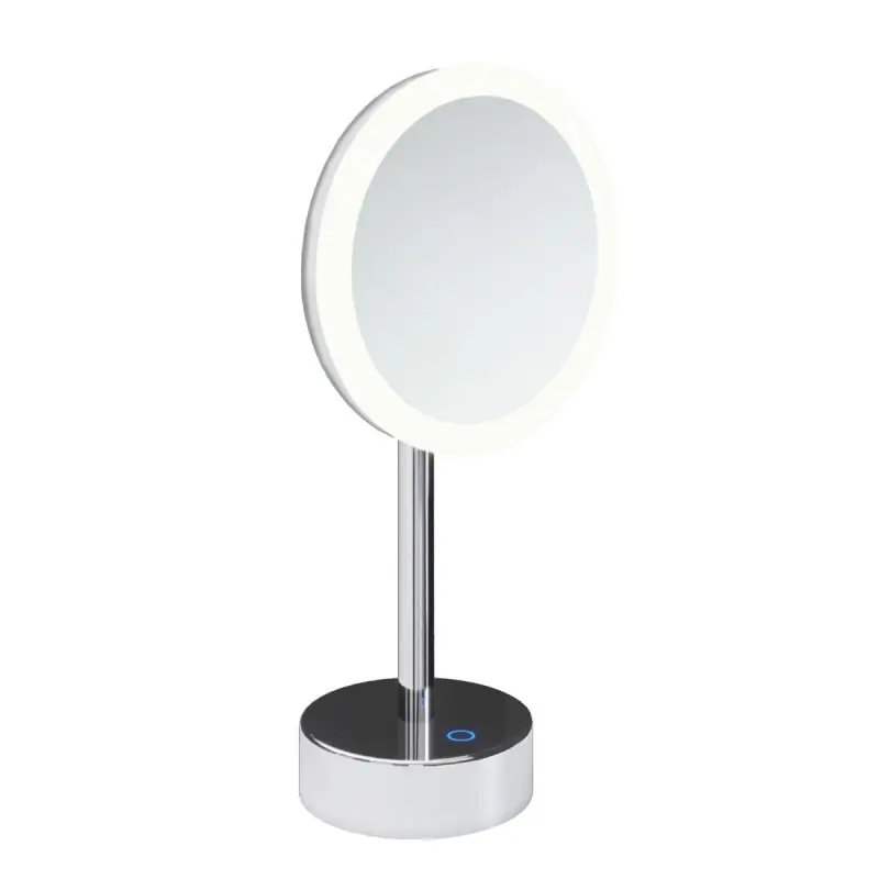 ESSENTIALS SPECCHIO INGRANDITORE D‘APPOGGIO CON LUCE LED REGOLABILE CROMO Laatste Versie