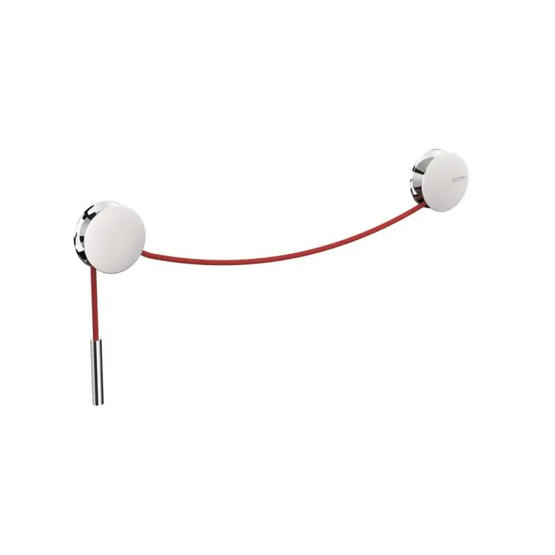 Favoriet DIABOLO PORTASALVIETTE CROMO/ROSSO 20-40cm