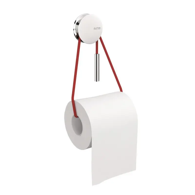 DIABOLO PORTAROTOLO SENZA COPERCHIO CROMO/ROSSO Nieuw