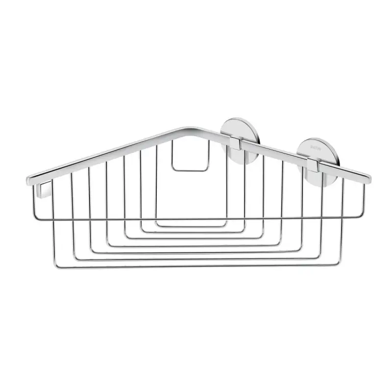 Finale Uitverkoop DUO ROUND ANGOLIERA PORTASAPONE DOCCIA CROMO 26cm