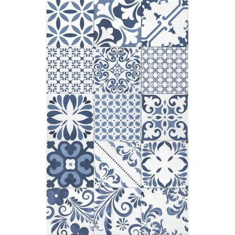 Fabrieksprijs AQUAREL DECORO STARS BLU 15X15