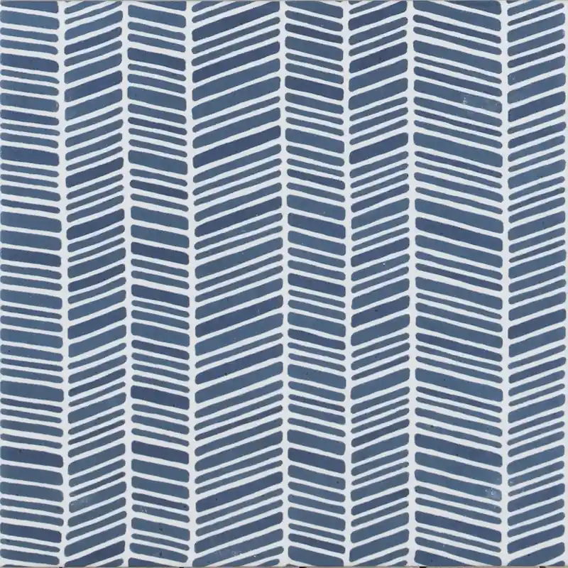 AQUAREL DECORO STRIPE NAVY BLUE CREAM 15X15 Laatste Kans