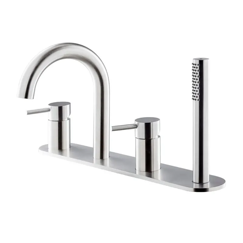 X-STEEL 316 GRUPPO BORDO VASCA CON PIASTRA Gratis Retour