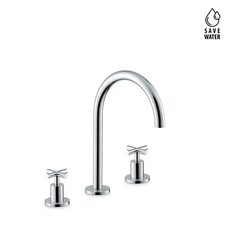 BLINK GRUPPO LAVABO 3 FORI S/SCARICO BOCCA MEDIA Betaalbaar